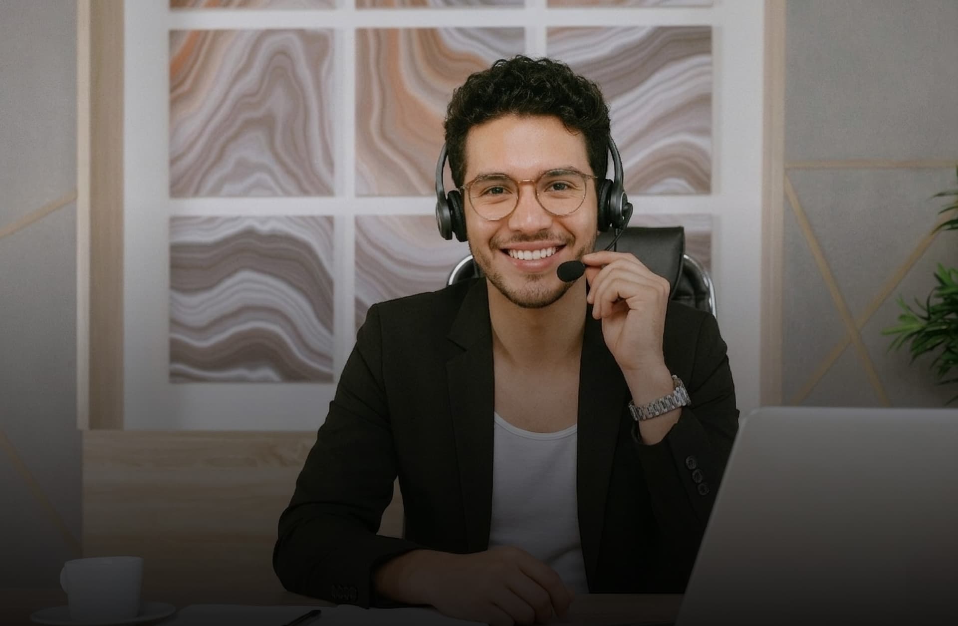 Asesor de EnglishMate listo para ayudarte
