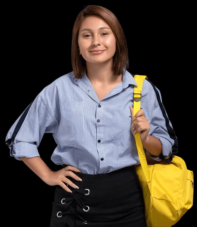 Estudiante preparada para avanzar con el apoyo de su comunidad escolar