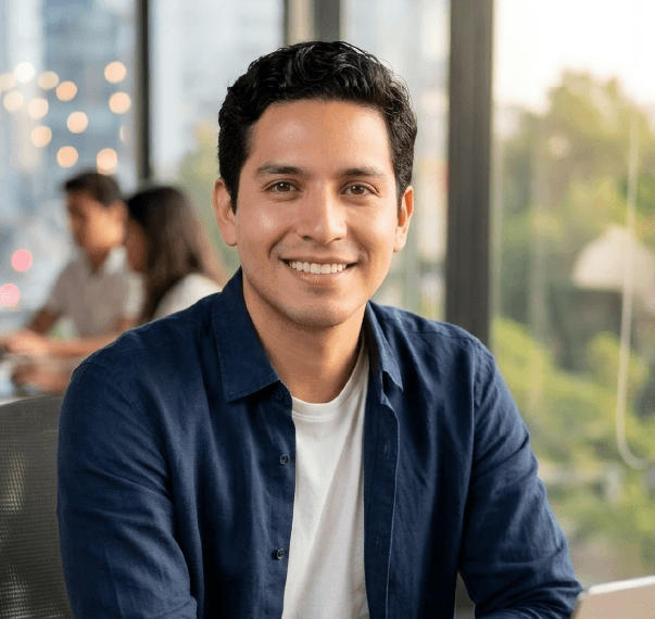 Alumno de EnglishMate en comunidad online